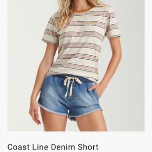 Billabong coastline denim shorts. Size large